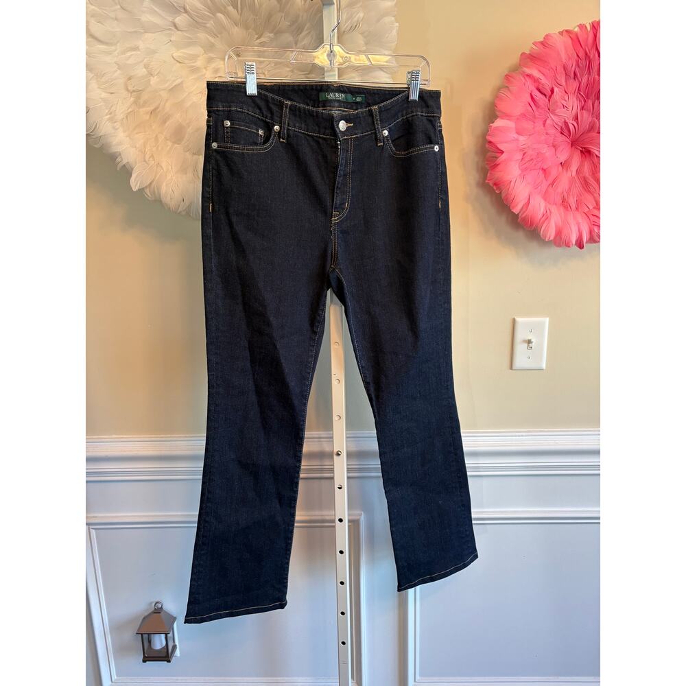 LAUREN RALPH LAUREN DARK WASH JEANS SIZE 8
